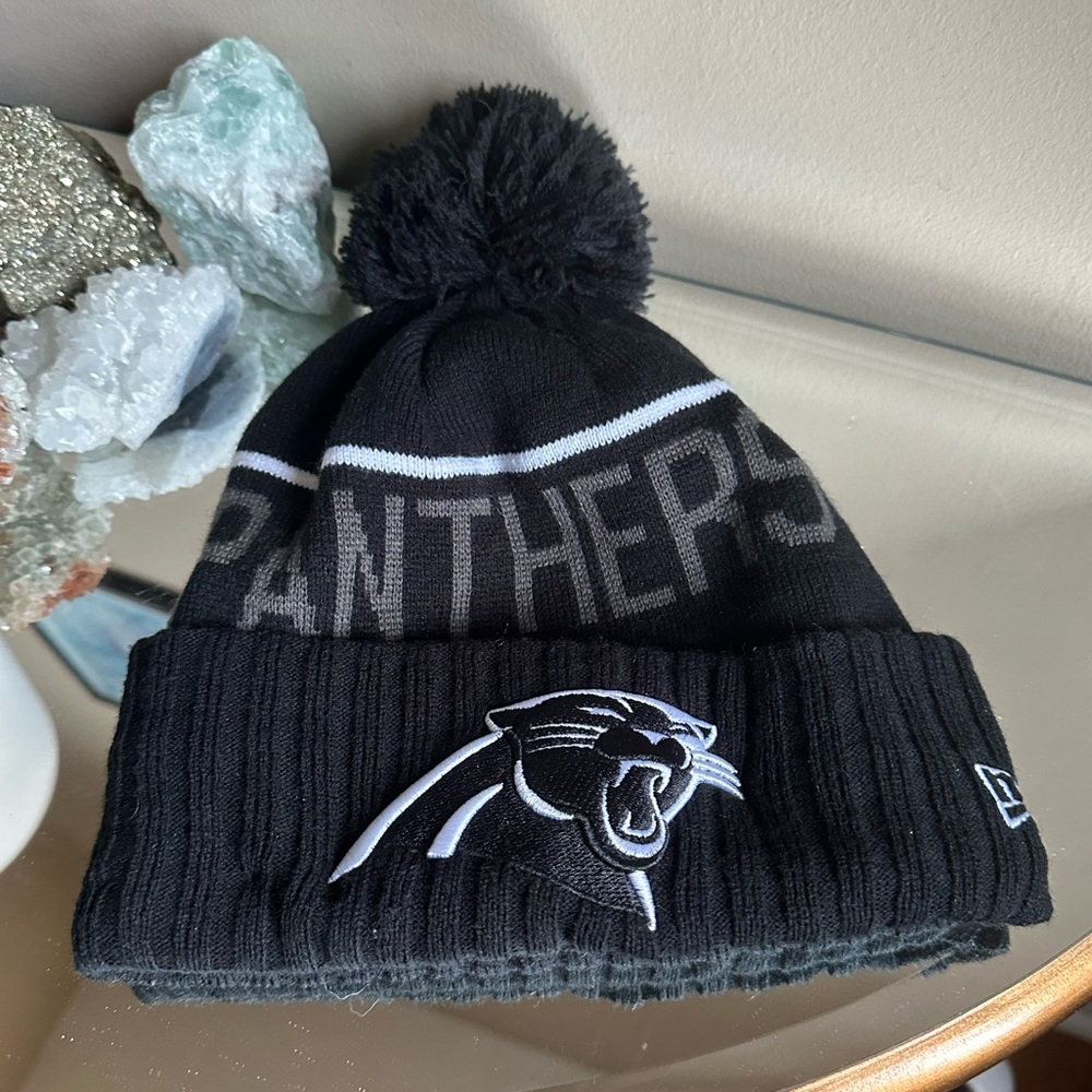 Carolina Panthers Black Beanie